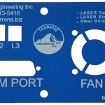 Laser Cut and Laser Etched Anodized Aluminum Instrument Panel