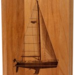 Laser Engraved Wood Sailboat Plaque