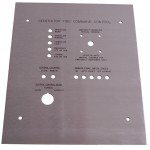 Laser Cut and StayMark® Laser Marked 18 Gauge Stainless Steel Panel