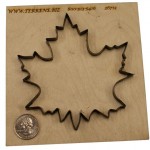 Steel Rule Die using Wood Die Board - Maple Leaf Die