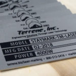 Laser Cut and StayMark® Laser Marked 16 Gauge Stainless Steel Tags