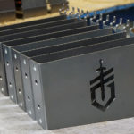 Laser Cut and Metal Formed 14 Gauge Mild Steel Brackets with PEM® Nuts installed