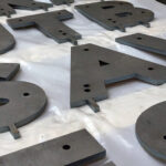 Laser Cut 3/8" P&O Mild Steel Dimensional Letters