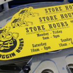Laser Cut and Laser Engraved 1/16" Rowmark Store Hours Signs