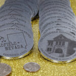 Laser Cut and StayMark® Laser Marked 11 Gauge Stainless Steel Commemorative Coins