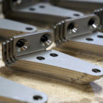 Laser Cut and Metal Formed 14 Gauge Stainless Steel Bracket with Countersink Holes